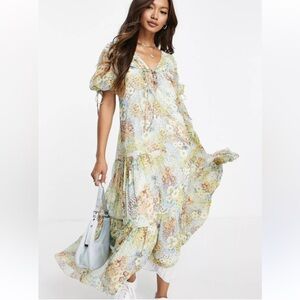 ASOS Multicolor Floral Maxi Dress